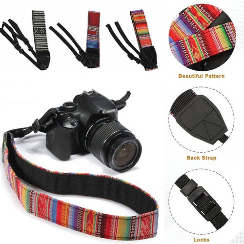 Camera Strap Compatible With Sony Nikon Olympus DSLR Canon Vintage Shoulder Neck - Picture 8 of 15