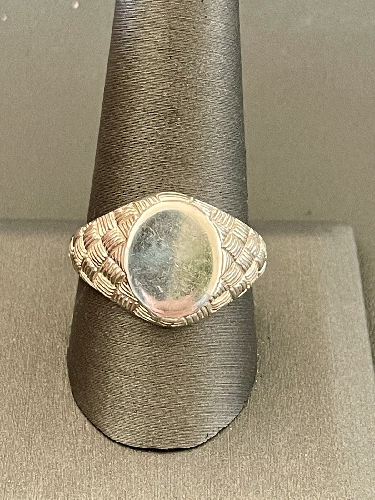 Solid 925 sterling Silver Signet Ring. Size 10.25… - image 2