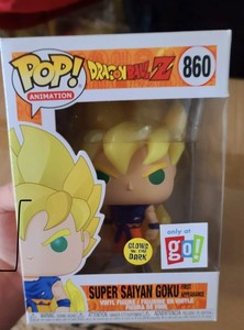 Funko POP! DRAGON BALL Z Super Saiyan Goku First Appearance GITD GLOWS IN DARK | eBay