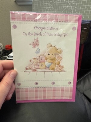 Special Thoughts Birth Of Your Baby Girl Card & Envelope New!!!