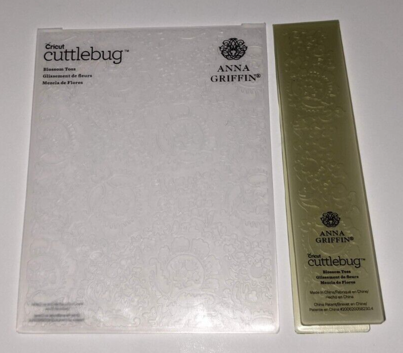 Cricut Cuttlebug Embossing Folder Pattern Blossom Toss Anna