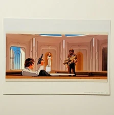 Star Wars Empire Strikes Back Concept Art Postcard Cloud City Bespin Chewbacca
