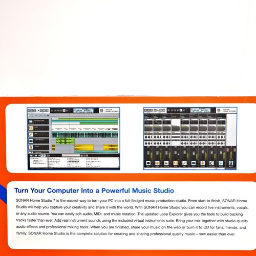 Cakewalk Home Studio 7 Software & Manual Opened Never Used - Picture 4 of 11