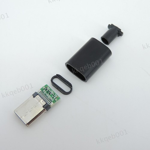 TIPO C USB 3.1 24 pines enchufe macho reparación conector de soldadura tipo C cargador de datos - Imagen 5 de 10