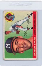 1955 Topps #31 Warren Spahn Braves VG *DA3897