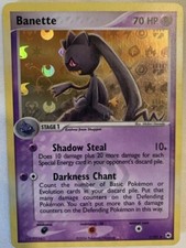 Banette Hidden Legends 1/101 Reverse Holographic Pokemon Card FBG C-