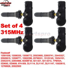 4 Tpms For Chevy Corvette Equinox Express Hhr Impala Malibu Tire Pressure Sensor