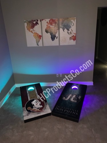 Bluetooth Controlled Cornhole LED Lights 16 Million Colors and Motion Options - Picture 8 of 11