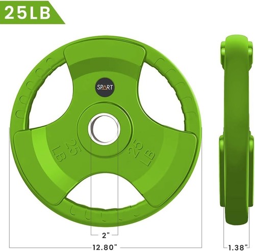 SPART 2-Inch Colored Weight Plates, Gym Plates For Home Workouts - Picture 5 of 11