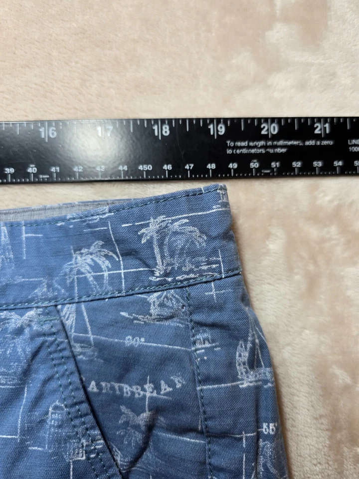 Lote de (2) Pantalones Cortos Chinos Bob Timberlake Para Hombre Cintura 38 Azul/Tostado Frente Plano 8.5" Foto 2 de 4