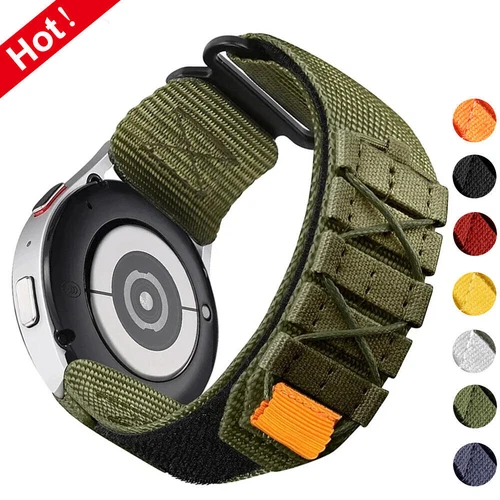 Rugged Military Nylon Band Strap For Samsung Galaxy Watch 3 4 5 6 Classic Active