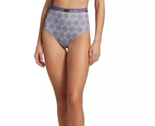 Zimmermann Vitali High-Waist Bikini Bottom In Paisley Print Size 4/6