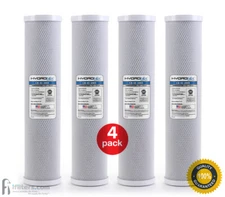 4 Pack - Hydronix CB-45-2005 CTO Whole House Coconut Shell Carbon Block Water