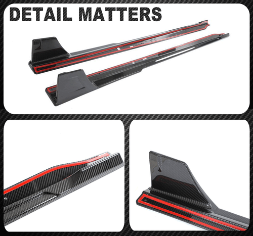 DRY Carbon Schweller Seitenschweller Side Skirts Ansatz Für BMW G87 M2 2022-2024 - Picture 13 of 13