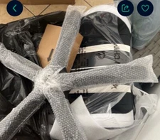 Gaming Chair With LED Lights And A Massager Brand New Its Black And White 