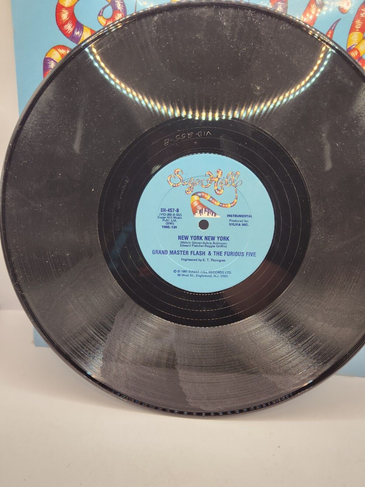 Grandmaster Flash and the Furious Five 12' Single with Original Record  Company