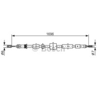 Bosch Handbremsseil Bremsseil Hinten Links Passend FüR Peugeot 306 Break