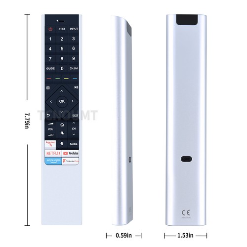 Mando a distancia de reemplazo ERF6B64H para Hisense Smart QLED ULED UHD TV 100L5FT 55U8QFT - Imagen 8 de 8