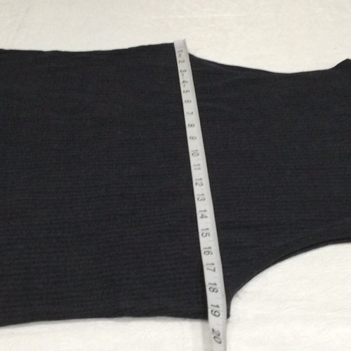 Chico's Dark Gray Turtleneck Sleeveless Ribbed Knit Top Size 3/XL/16 - Picture 15 of 16