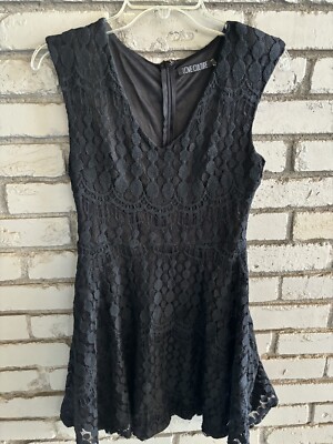 love culture lace dress Love Culture Black Lace Dress Medium Small Retro Romantic!