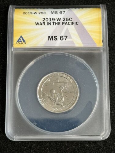 2019-W War In Pacific Guam Quarter ANACS MS-67