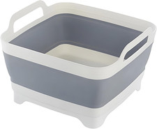 Collapsible Wash Basin, Portable Sink for Camping RV Essentials, Collapsible Dis