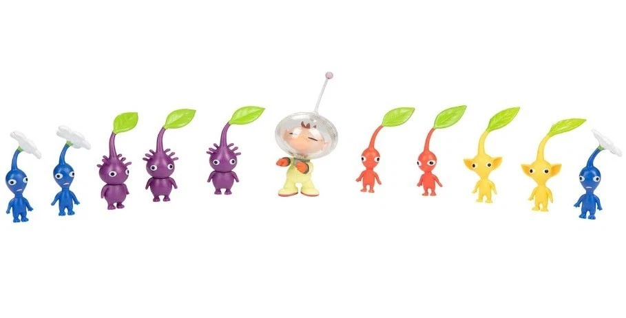 Nintendo Pikmin  Captain Olimar Palm-sized Pikmin  11pcs Figures Japanese New - Image 2 of 4