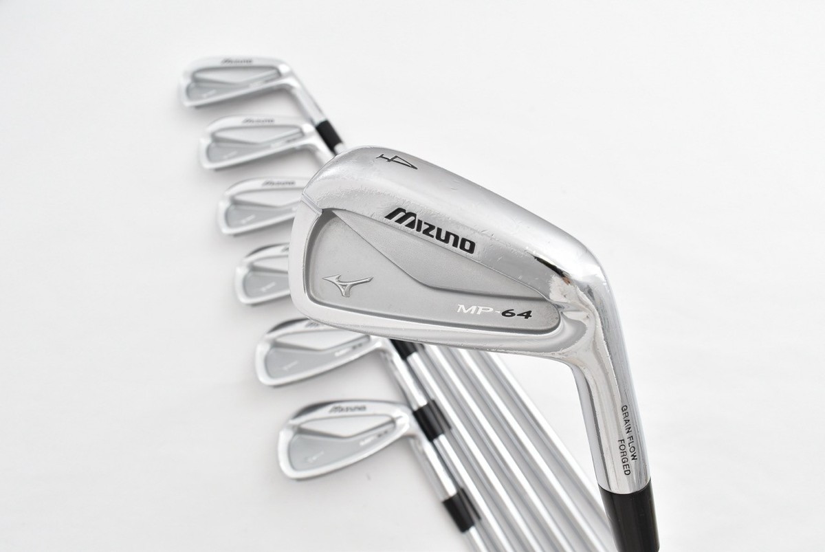 7pcs Mizuno MP-64 Forged 4-5-6-7-8-9-P Iron Set Flex Stiff