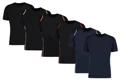 Kustom Kit Cooltex Manche Courte Respirant Polyester Contraste T-Shirt S-3XL - Photo 1/3