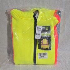Holmes Hi Vis Fleece Hoodie XL Yellow Reflective Safety Work Jacket