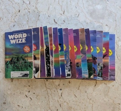 WORD WIZE Lot Of 16 Word Circle Puzzle Books Vintage Crosswords 2000-2003