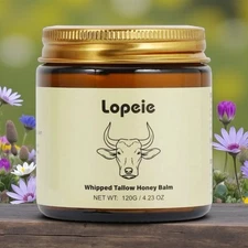 Lopeie Whipped Tallow Honey Balm Skincare Organic Moisturizing for All Ages