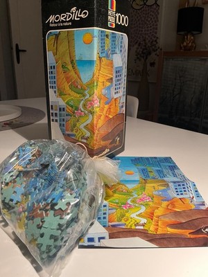Heye Puzzle Mordillo Retour a la Nature 1000 Teile mit Vorlage
