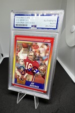 1990 Score - Record Breakers Joe Montana #594 AUTO