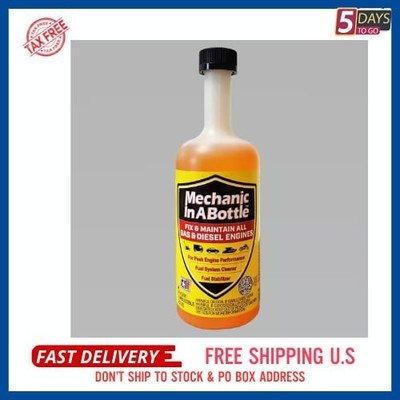Mechanic in a Bottle 4 Oz. Fuel Additive Gas and Diesel - Fix, Maintain, Protect All Engines 2-004-1 - The Home Depot Mechanic in a Bottle 4 Oz. Fuel Additive Gas and Diesel - Fix, Maintain, Protect All Engines 2-004-1 - The Home Depot