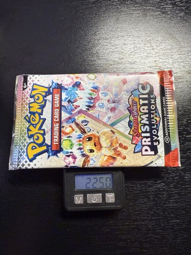 Very Heavy!! 22.50 Gram Pokemon Prismatic Evolution Booster Pack New