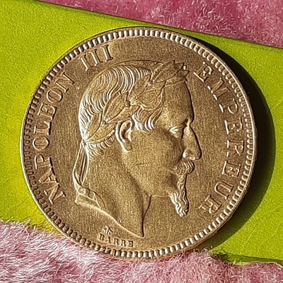 100 francs or napoléon, 1869 A. - Photo 1/4