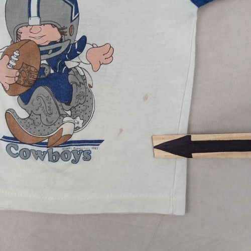 VTG 19992 Dallas Cowboys M 5-6 Little Girls Shirt 11x14 Allison FLAWS - Picture 2 of 14