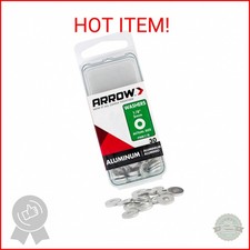 Arrow Fastener WA1/8 Aluminum Washers, 1/8-Inch, 30-Count