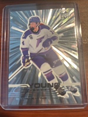 2025-26 Upper Deck PWHL Young Guns #61 DOMINIQUE PETRIE Outburst Silver RC