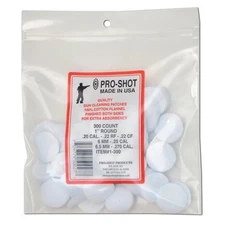 Pro-Shot Cleaning Patches Cotton Flannel For .22 - .270 Caliber 300 Count