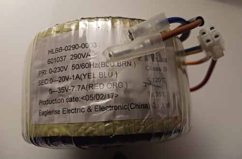 Eaglerise Electric Toroidal Transformer Model HLBB-0290-0003, 0-290VA 0-230V - Picture 3 of 5