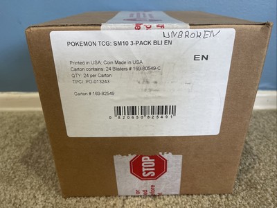 pokemon sun and moon unbroken bonds 3 Pack Blister Case -24 Blisters | eBay