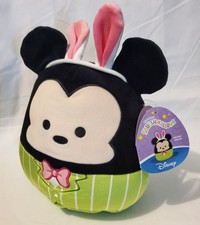 Original Squishmallows Disney Mickey Mouse Easter Bunny Ears 8 Inch Plush