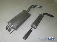 Imasaf Auspuffset Ab Kat für VW Polo 1.4 TDI 55KW 6N BJ 99-01|Mitteltopf+Endtopf