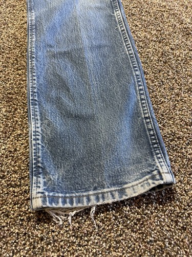 Wrangler 13MWZ Men Jeans Size 33 Blue Denim 33X34 Bootcut Distress Fade LOT OF 3 - Picture 16 of 23