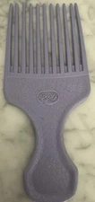 Vintage Goody Made in USA Purple Croc Textured Hair Pick Comb Lift 90’s 6.5”