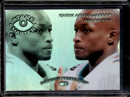 1997 Donruss Preferred Karim Abdul-Jabbar Staremasters #/1500 Dolphins