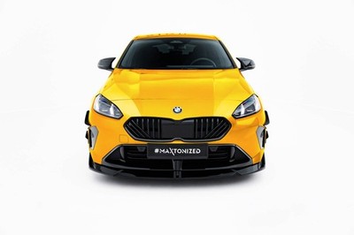 Maxton Design Frontlippe V.2 passend für BMW 1er M-Paket F70 schwarz Hochglanz