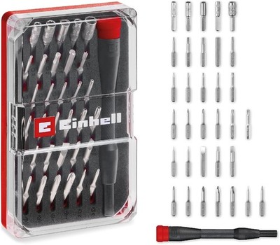 Original Einhell 33-tlg., Elektronik-Reparatur-Set mit Präzisions-Bits, Box